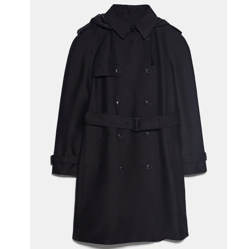 **SOLD** ZARA Water Resistant Trench Coat